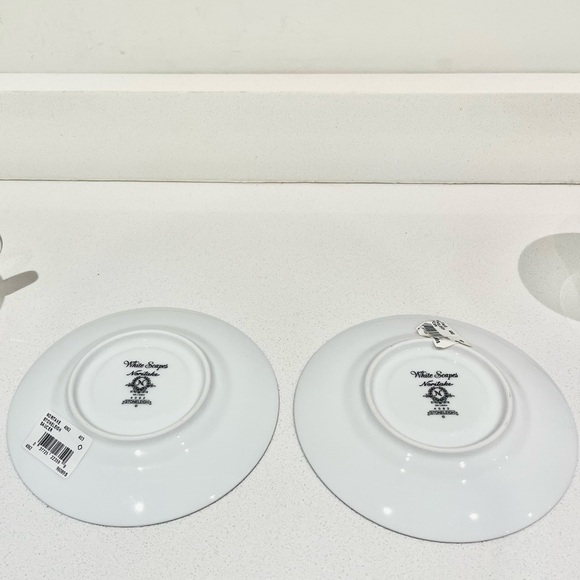 NWT set of 2 Noritake Whitescapes China Stoneleigh cup and saucer sets - Picture 4 of 6